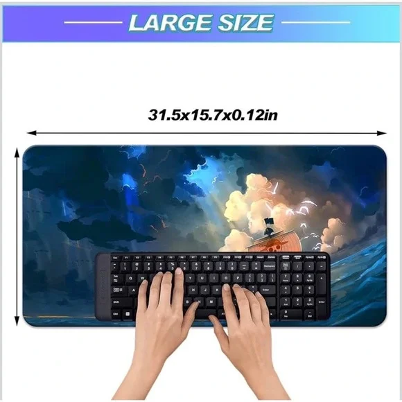 Anime One Piece Thousand Sunny Large Gaming Mouse Pad Desk Mat 31.5x15.7in - Picture 5 of 8